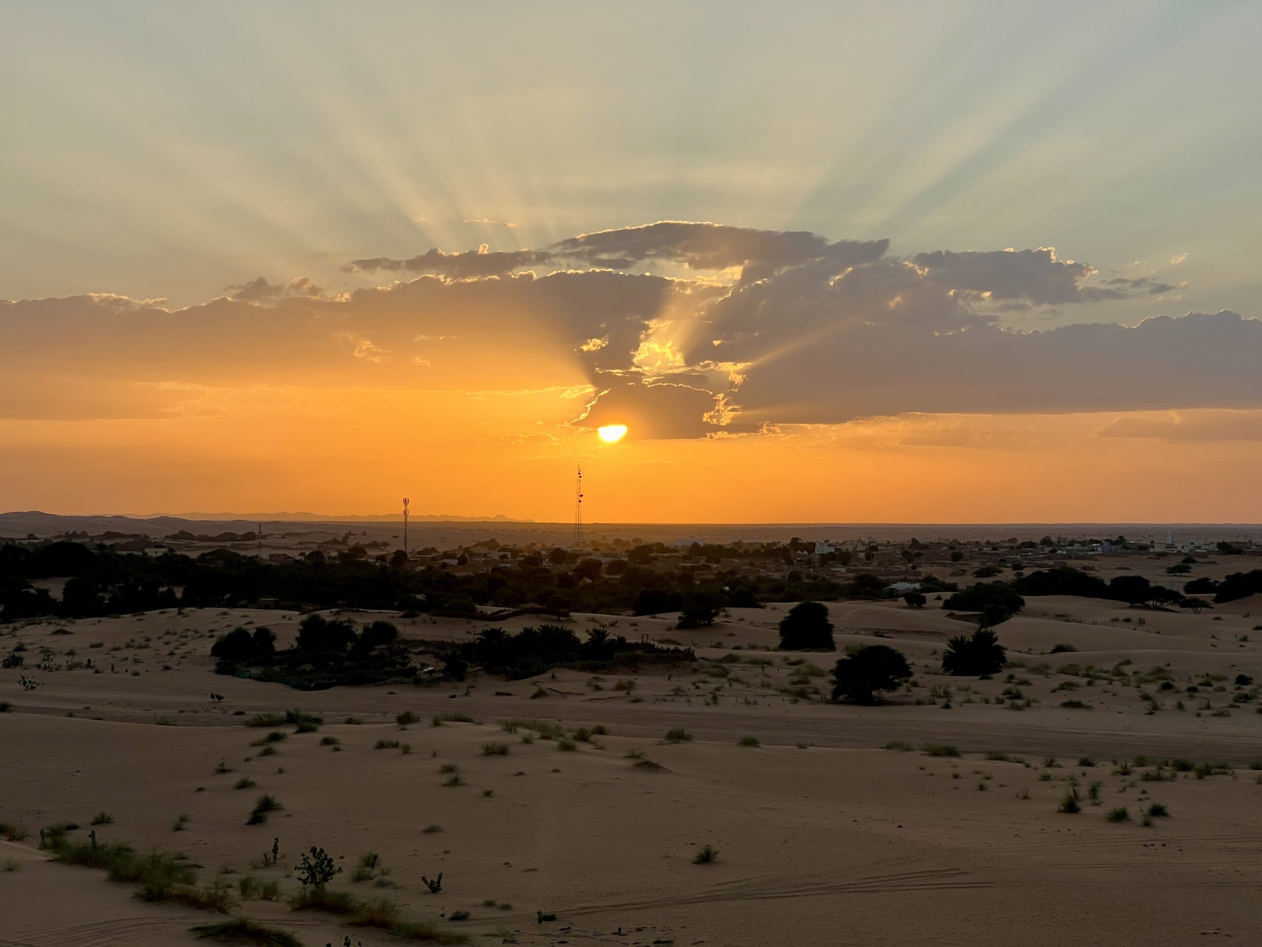 Sunset in Mauritania